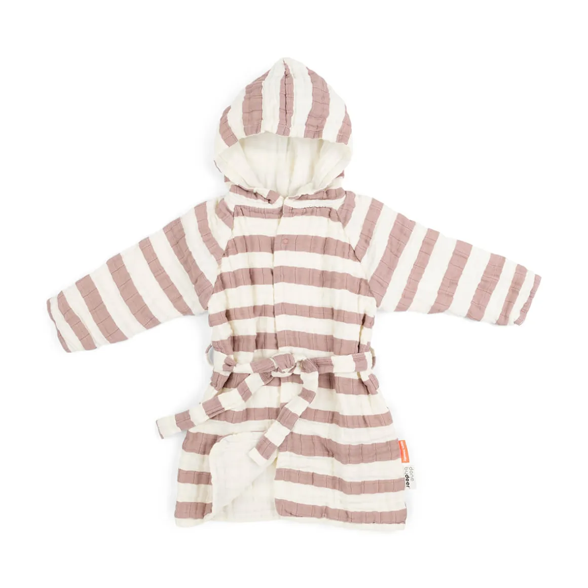 Bathrobe 3-4 years - Stripes - Powder