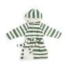 Bathrobe 3-4 years - Stripes - Green