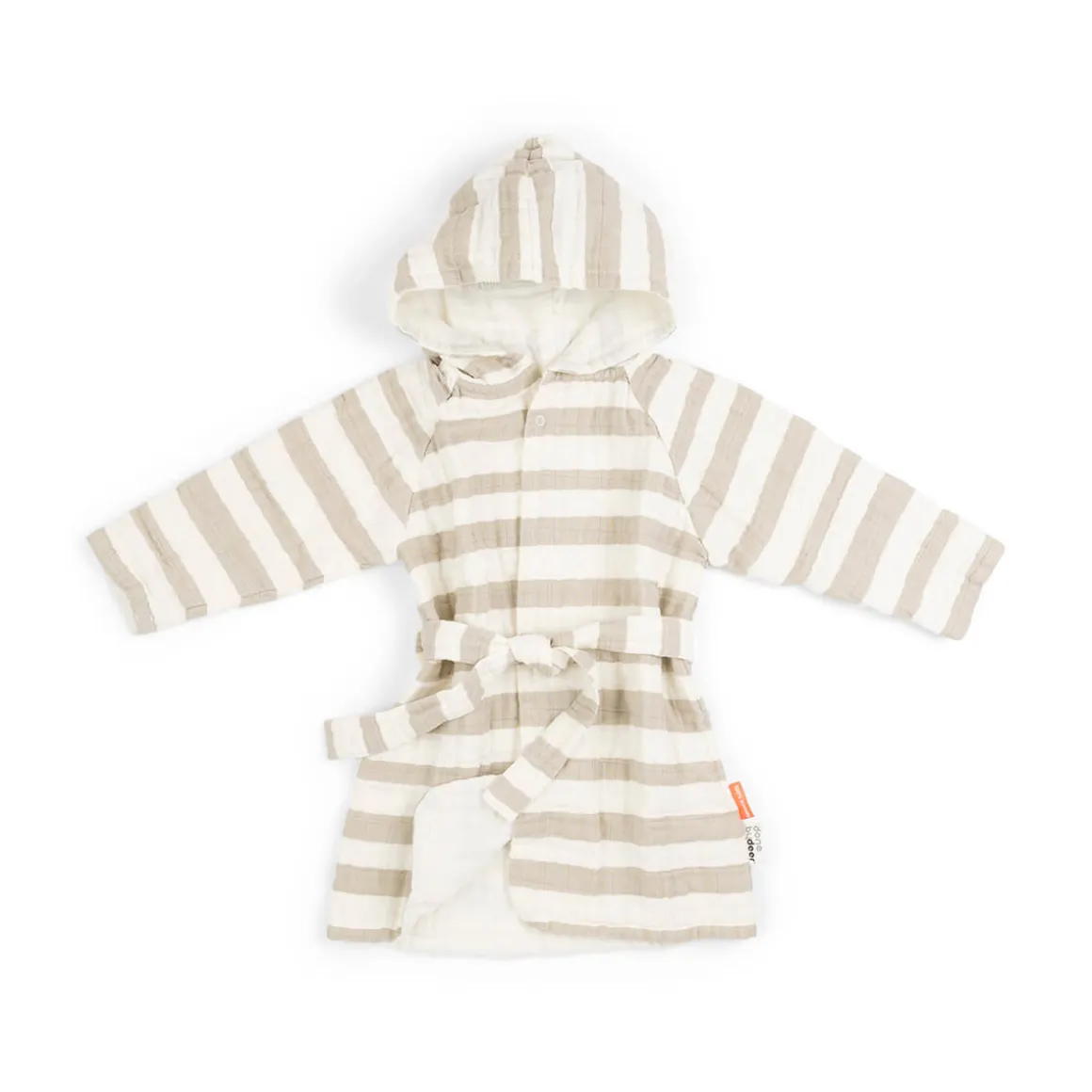 Bathrobe 1-2 years - Stripes - Sand