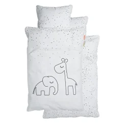 Bedlinen baby - Dreamy dots - White