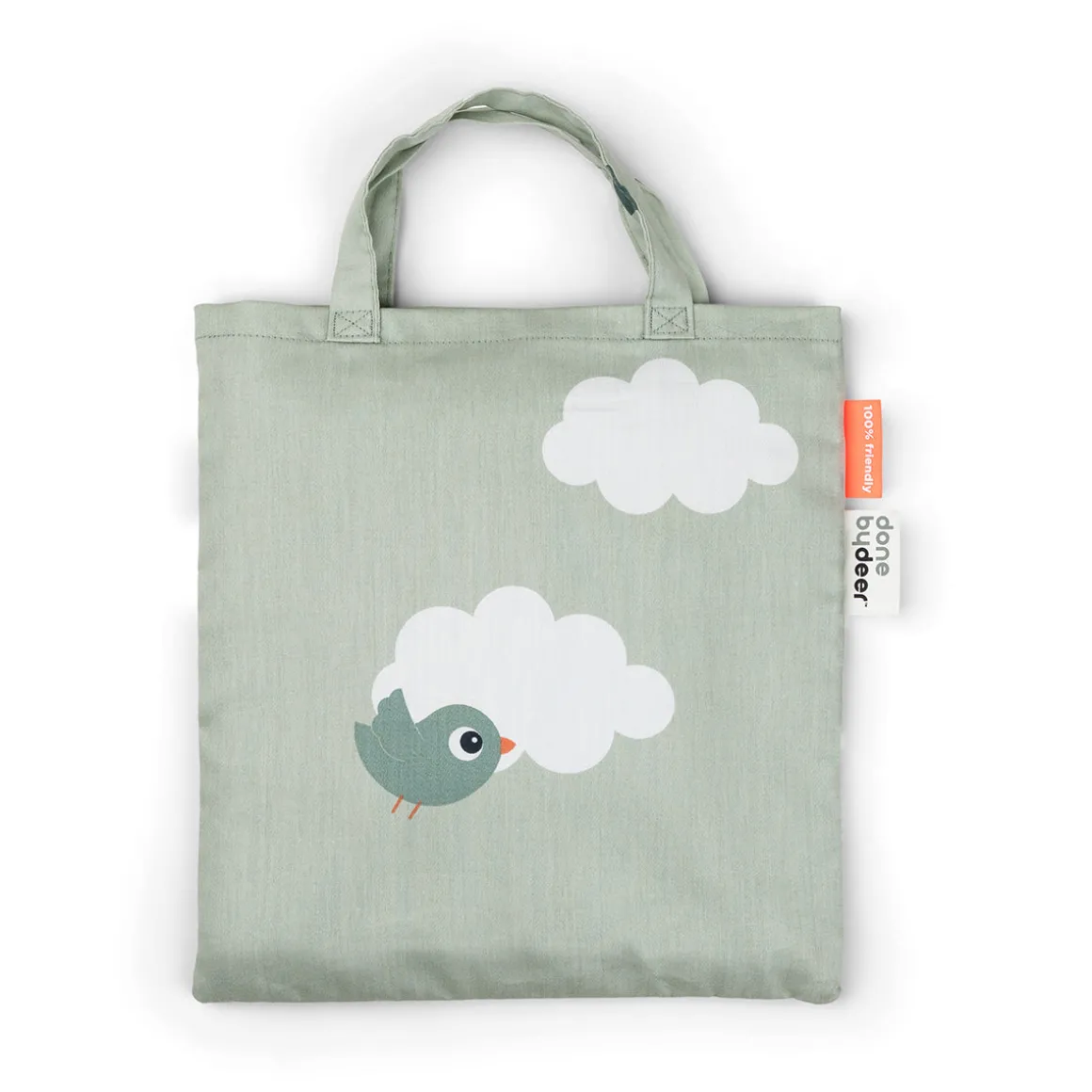 Bedlinen baby - Happy clouds - Green