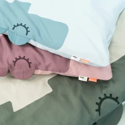 Bedlinen baby - Sleepy Croco - Powder