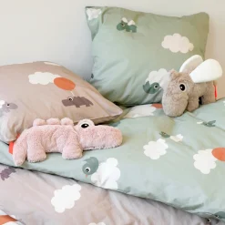 Bedlinen junior - Happy clouds - Green