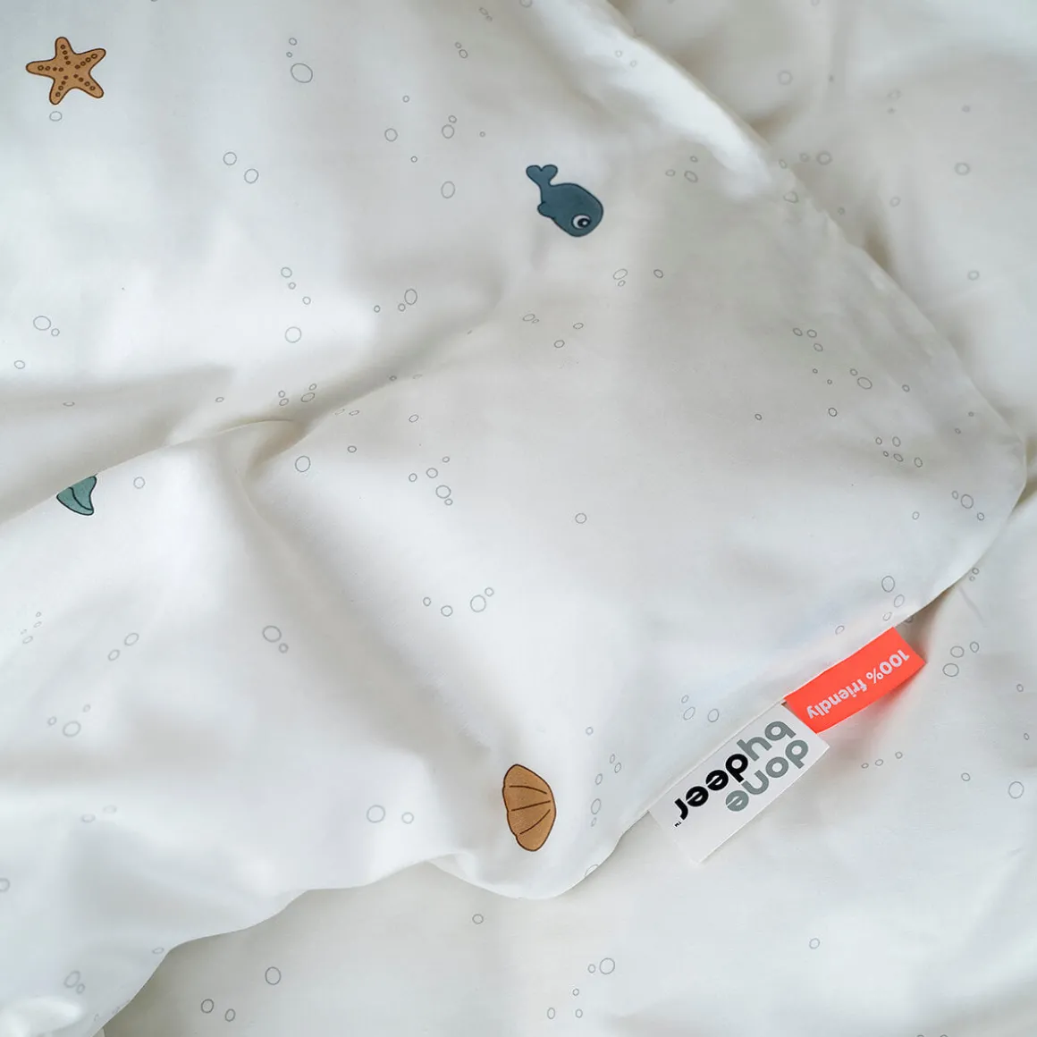 Bedlinen junior - Sea friends - Beige
