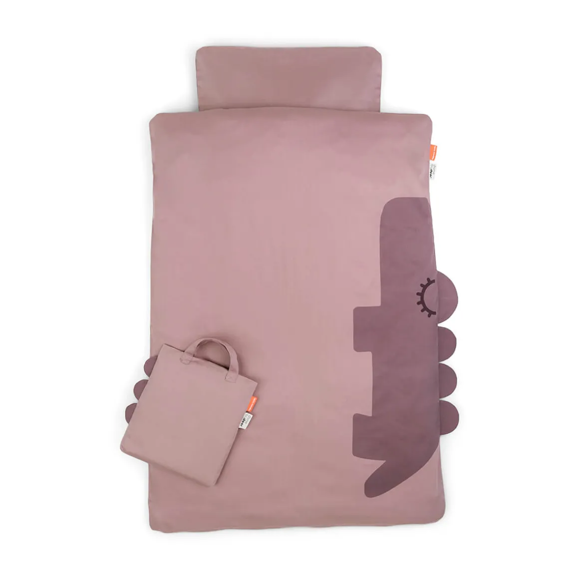 Bedlinen junior - Sleepy Croco - Powder
