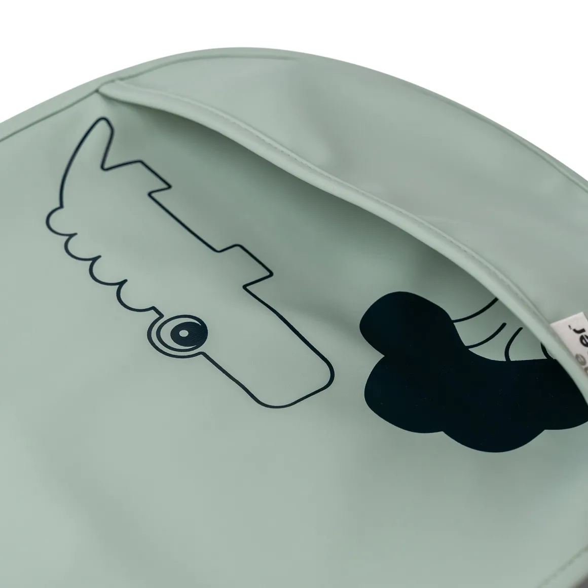Bib with velcro 2-pack - Deer friends - Mustard/Green