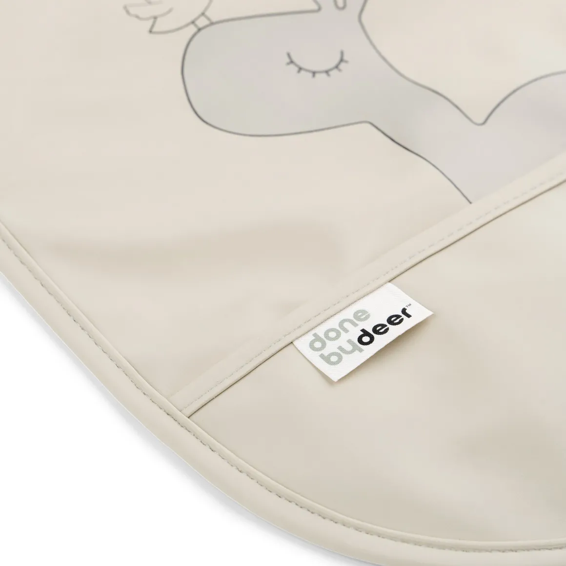 Bib with velcro 2-pack - Lalee - Sand