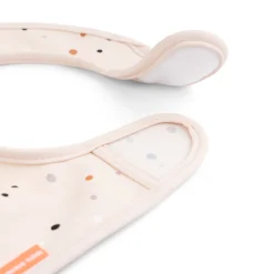 Bib with velcro 2-pack - Ozzo - Powder