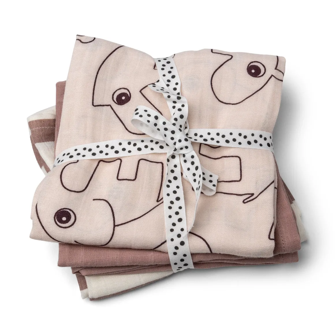 Burp cloth 3-pack - Deer friends - Powder