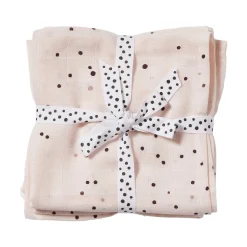 Burp cloth 2-pack - Dreamy dots - Powder