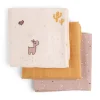 Burp cloth 3-pack - Lalee - Powder