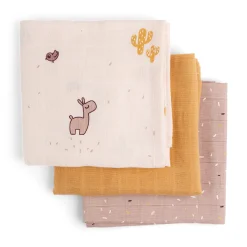 Burp cloth 3-pack - Lalee - Powder