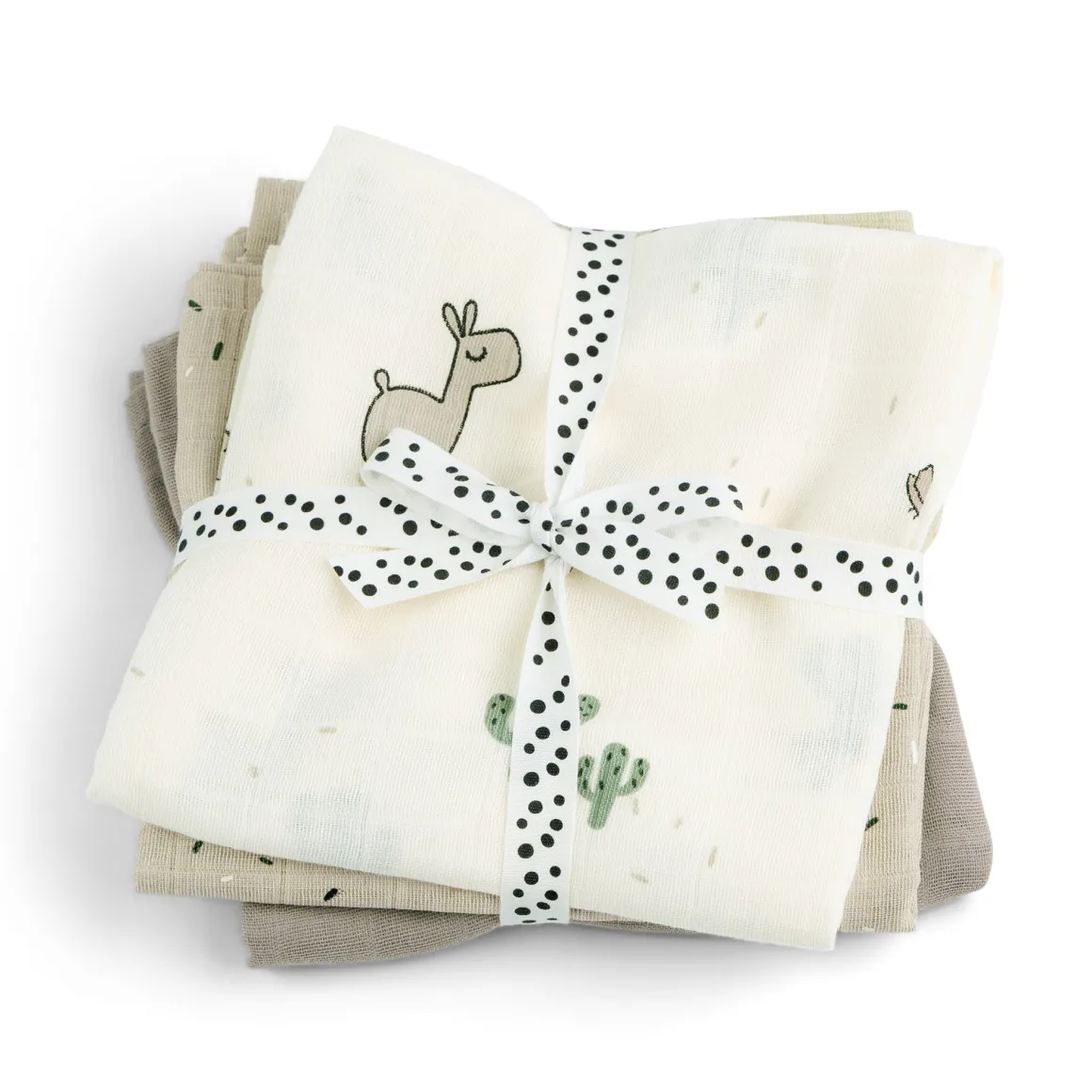 Burp cloth 3-pack - Lalee - Sand