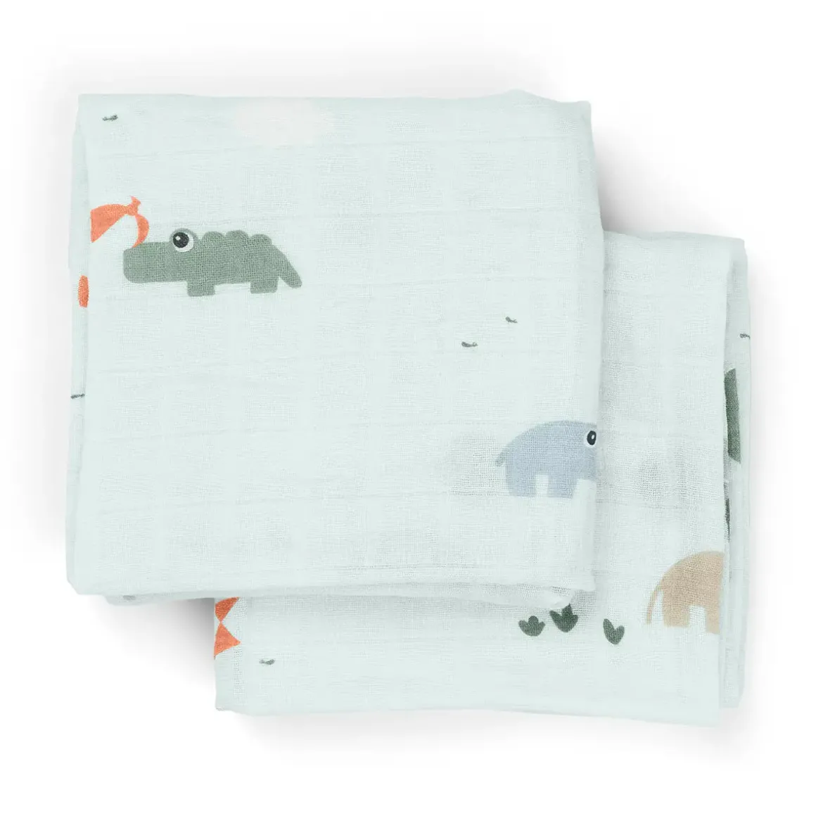 Burp cloth 2-pack - Playground - Blue