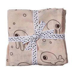 Burp cloth 2-pack - Sea friends - Powder