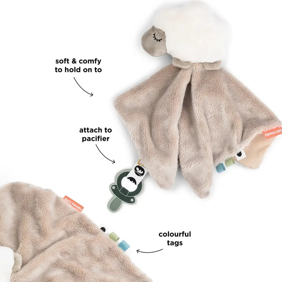 Comfort blanket - Sheepy - Sand
