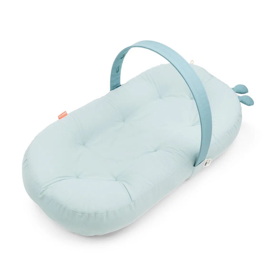 Cozy lounger with activity arch - Raffi - Blue