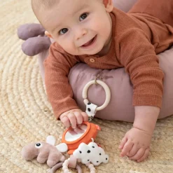 Cozy lounger with activity arch - Raffi - Powder
