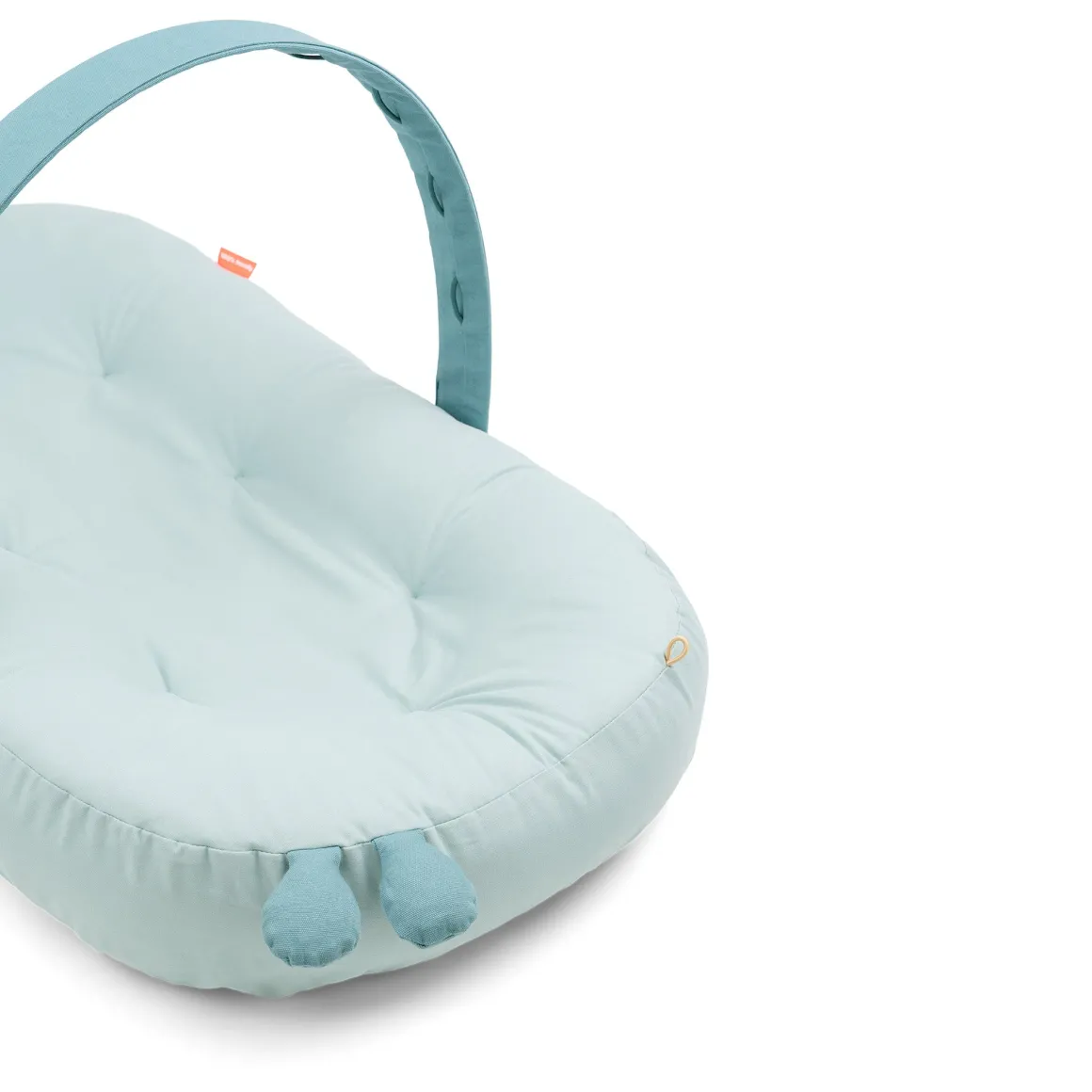 Cozy lounger with activity arch - Raffi - Blue