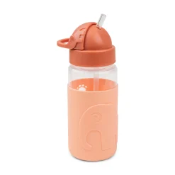 Easy-grip straw bottle - Elphee - Papaya - 350 ml