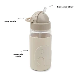 Easy-grip straw bottle - Elphee - Sand - 350 ml