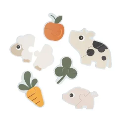First jigsaw puzzle set - Tiny farm - Colour mix