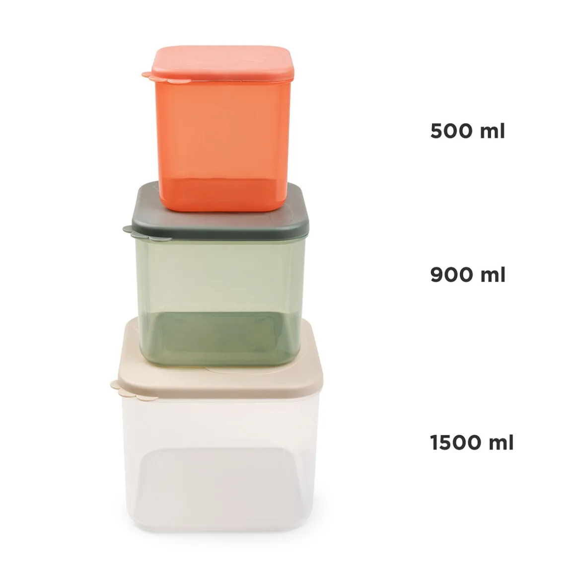 Food storage container set L - Elphee - Colour mix