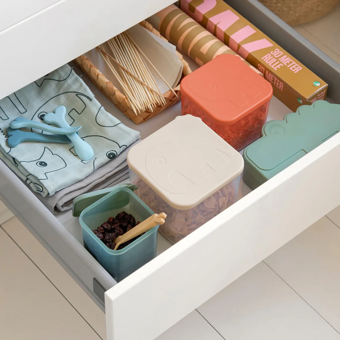 Food storage container set L - Elphee - Colour mix