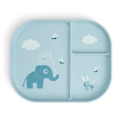 Foodie compartment plate - Elphee - Blue