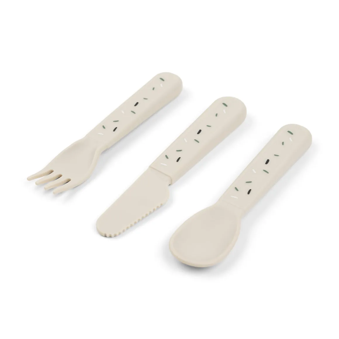 Foodie cutlery set - Confetti - Sand