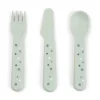Foodie cutlery set - Happy dots - Green