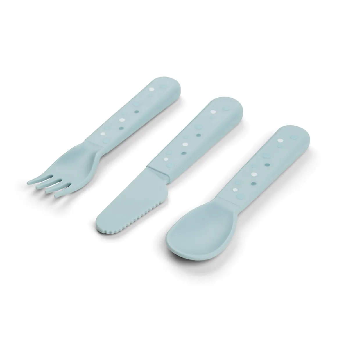 Foodie cutlery set - Happy dots - Blue