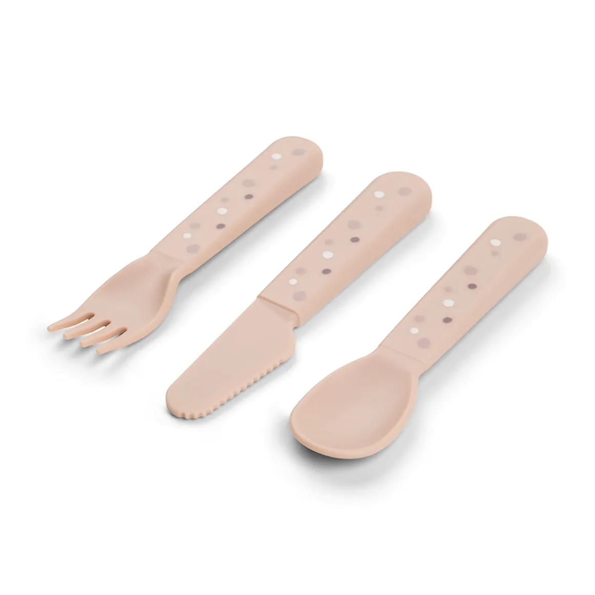 Foodie cutlery set - Happy dots - Powder