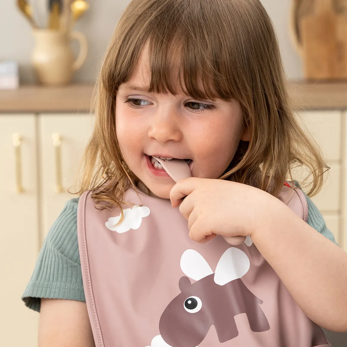 Foodie cutlery set - Happy dots - Powder