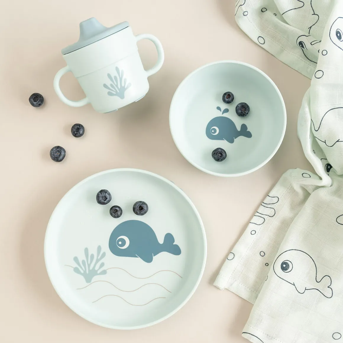 Foodie dinner set - Wally - Blue