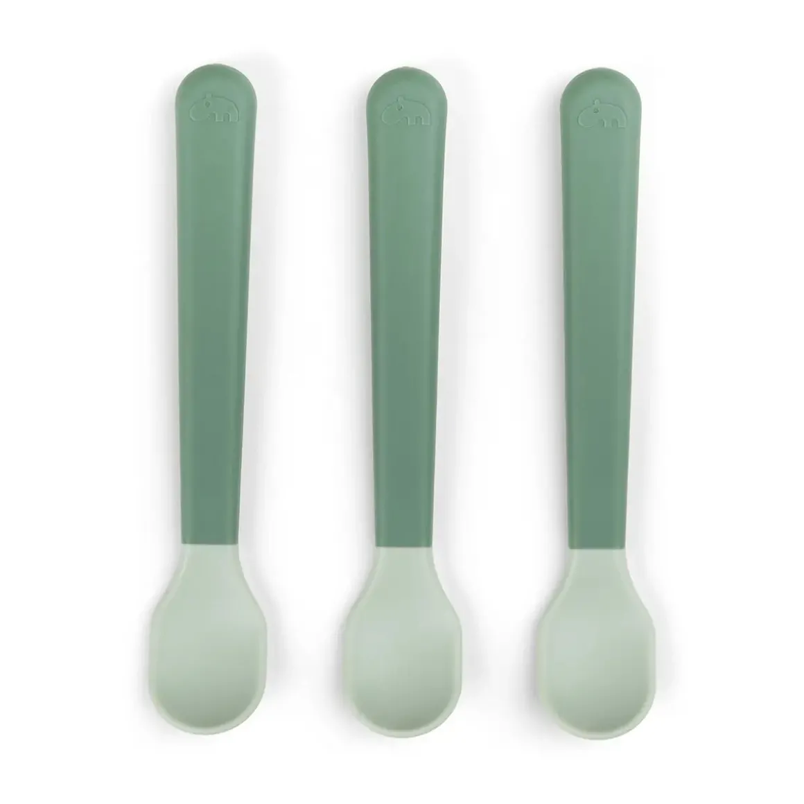Foodie easy-grip baby spoon 3-pack - Green