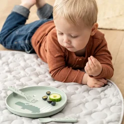 Foodie plate - Croco - Green