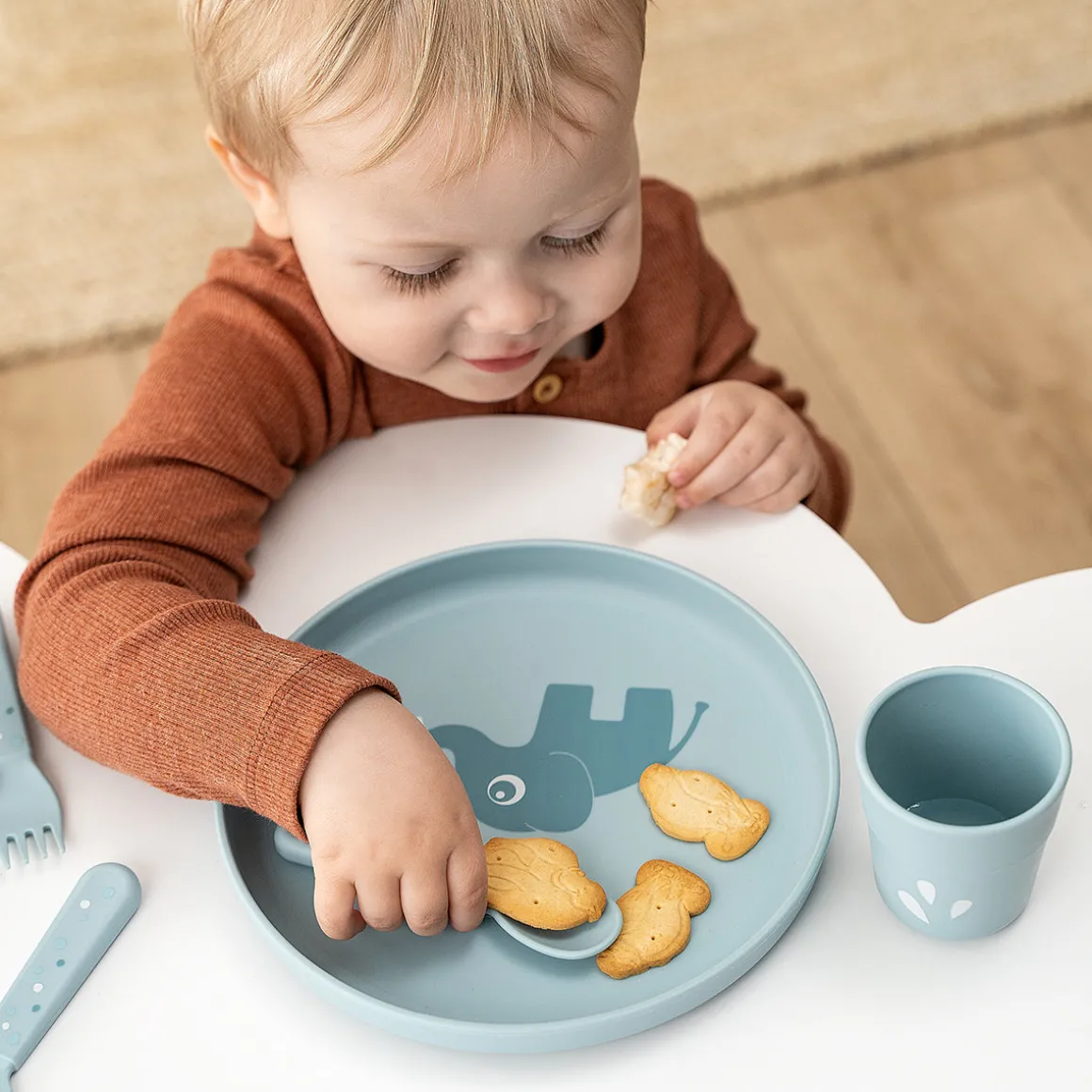 Foodie plate - Elphee - Blue