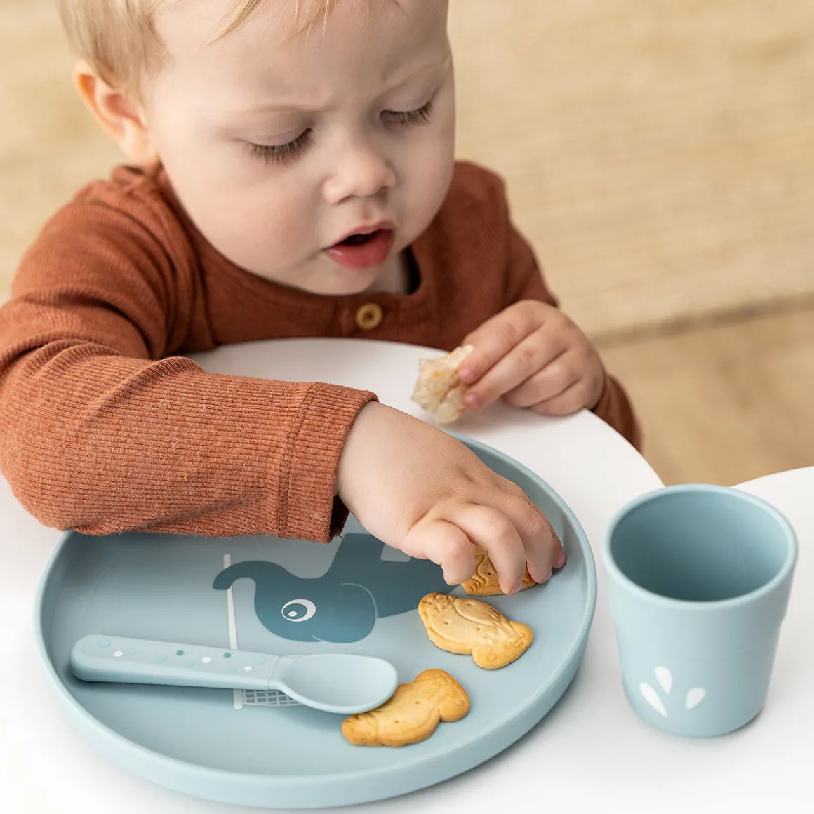 Foodie plate - Elphee - Blue