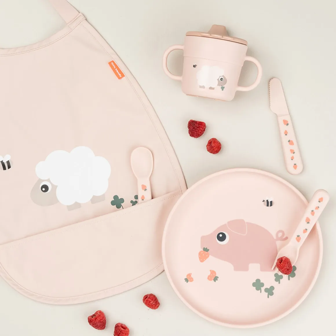 Foodie plate - Tiny farm - Powder