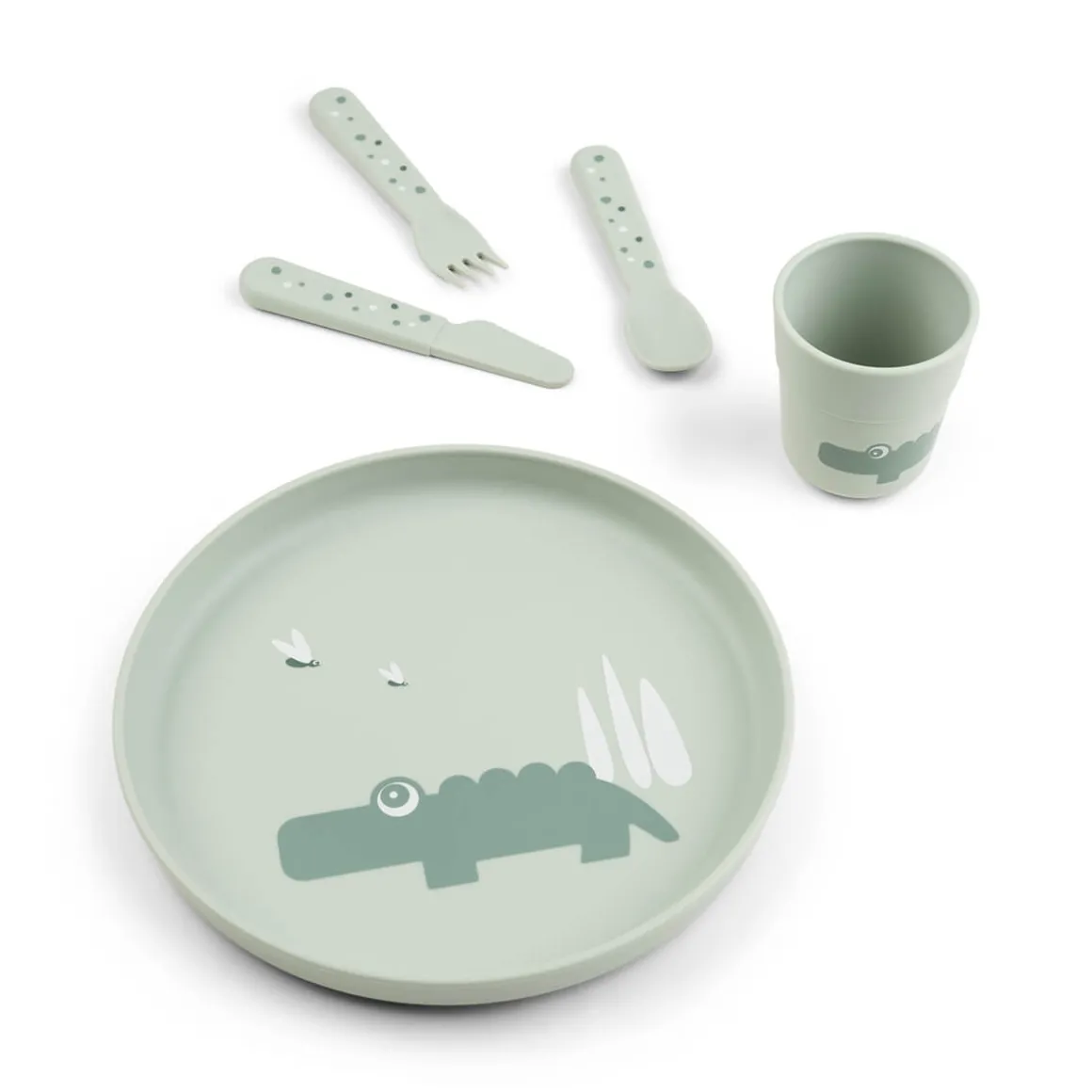 Foodie plate set - Croco - Green