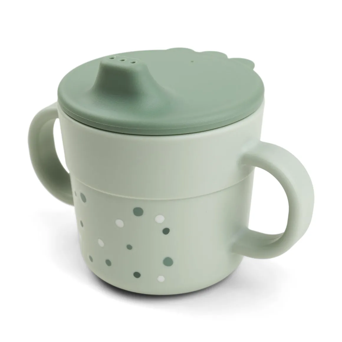 Foodie spout cup - Happy dots - Green