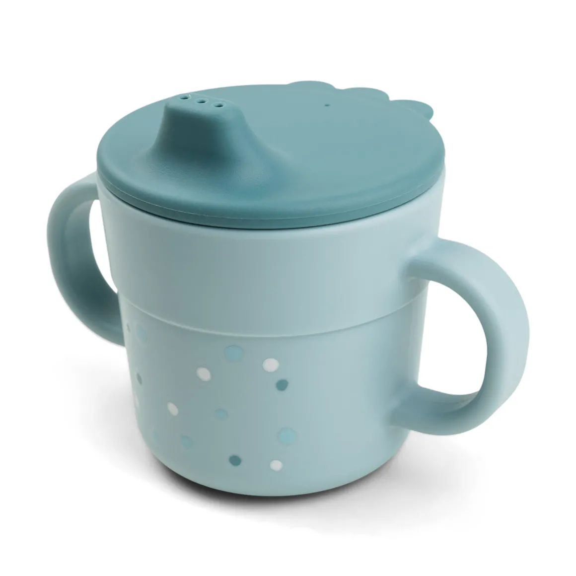Foodie spout cup - Happy dots - Blue