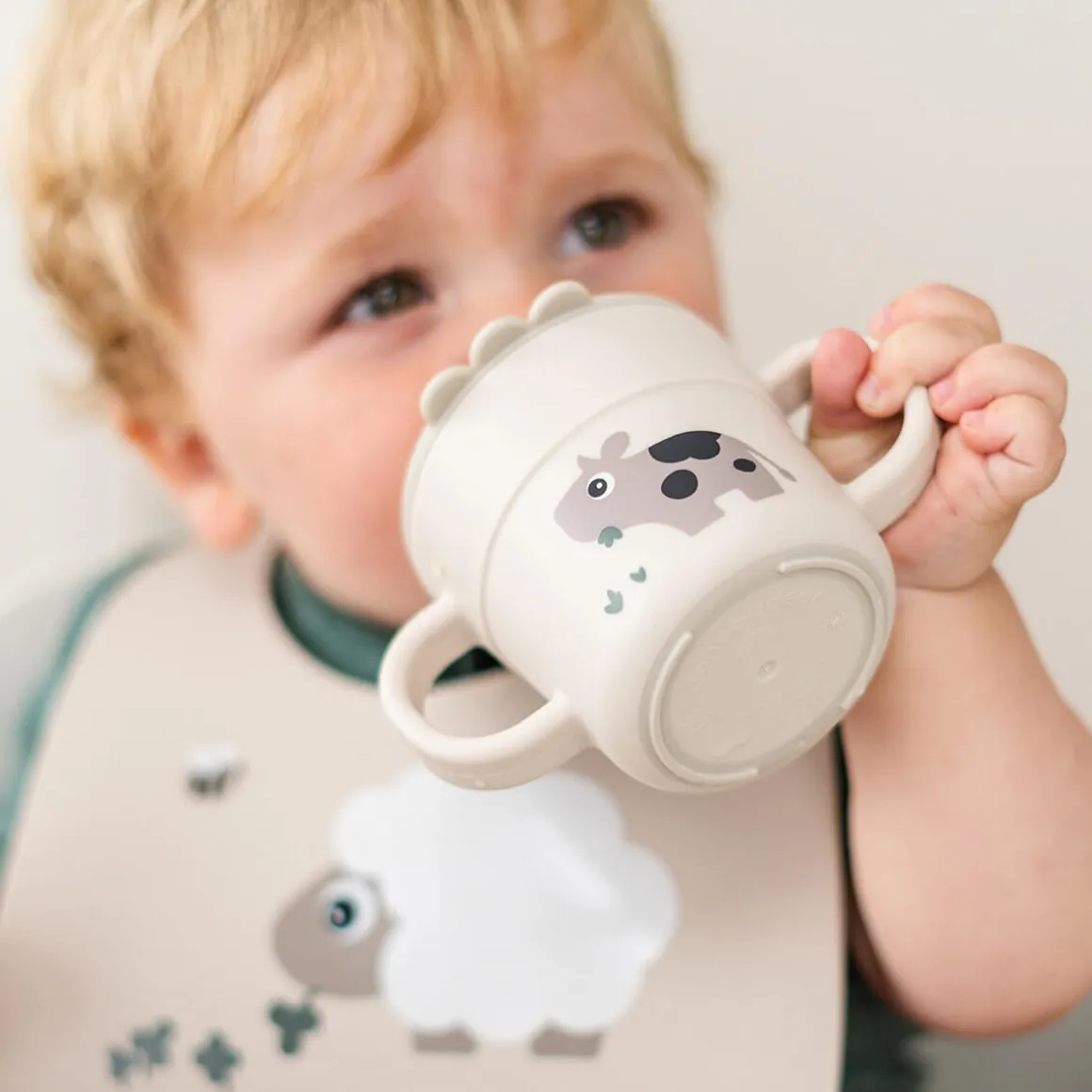Foodie spout cup - Tiny farm - Sand