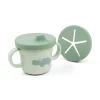Foodie spout/snack cup - Croco - Green