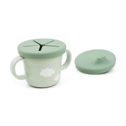 Foodie spout/snack cup - Croco - Green
