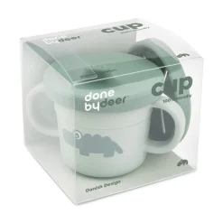 Foodie spout/snack cup - Croco - Green