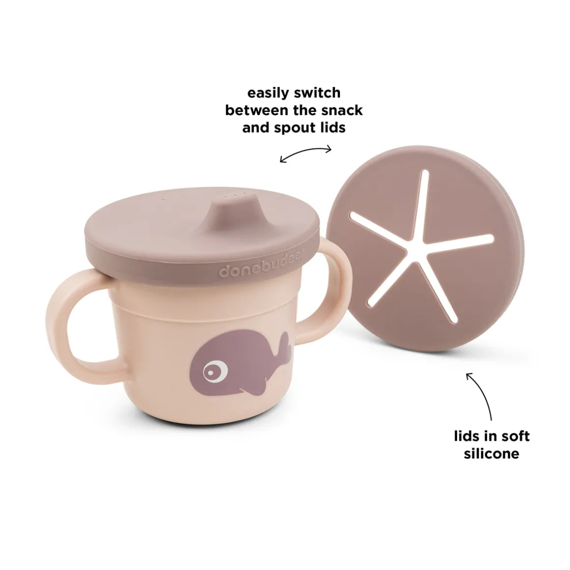 Foodie spout/snack cup - Wally - Powder