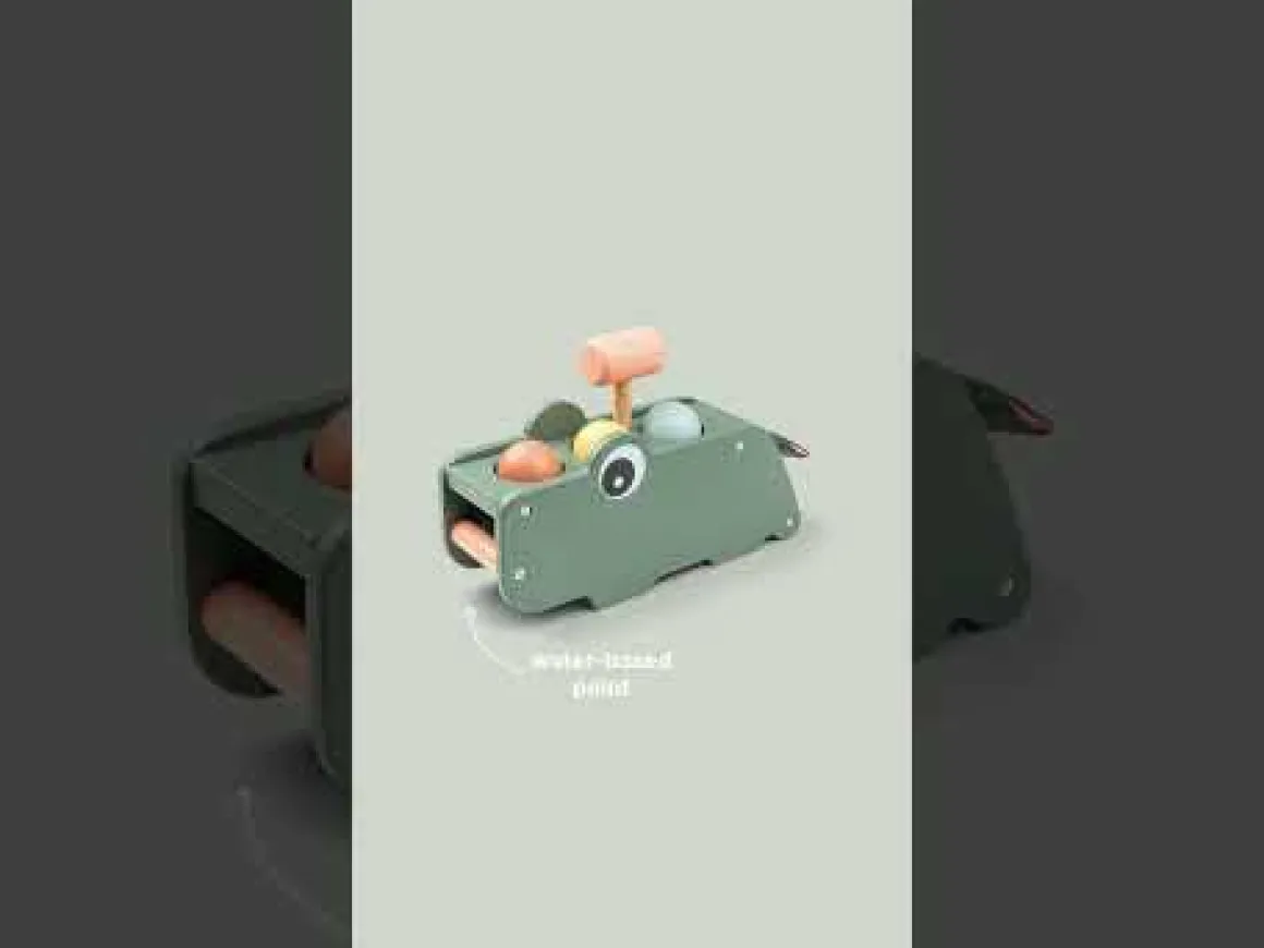 Hammer board - Croco - Green