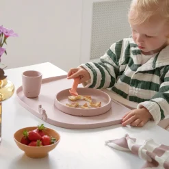 High edge silicone placemat - Elphee - Powder